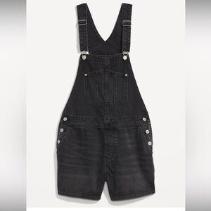NWT Old Navy Women’s Black Slouchy “Shortalls) Size XL